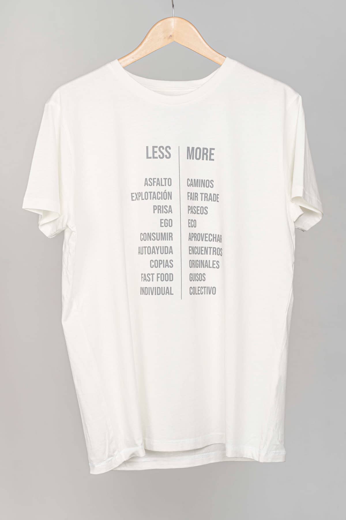 Camiseta hombre Less More
