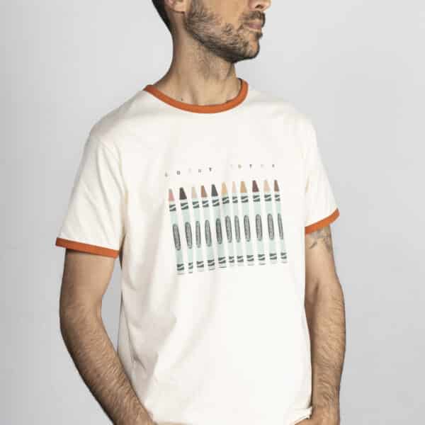 Camiseta hombre color carne