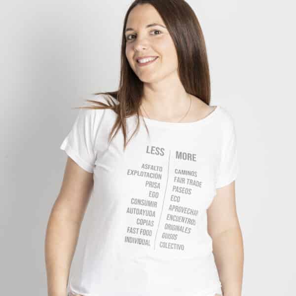 Camiseta mujer Less More